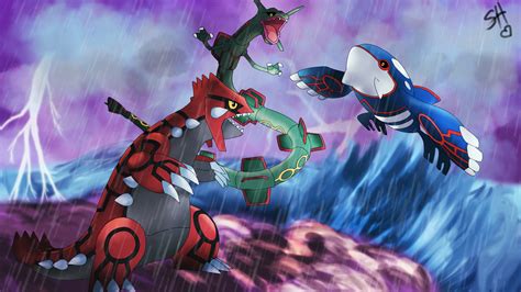 Rayquaza vs Groudon and Kyogre : r/whowouldwin .